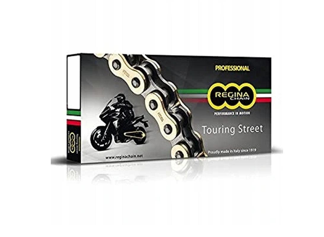 REGINA hnací řetěz 525ZRT (120 článků) Z-RING TOURING-STREET do 900 ccm zlatá včetně spojek (137ZRT/016)