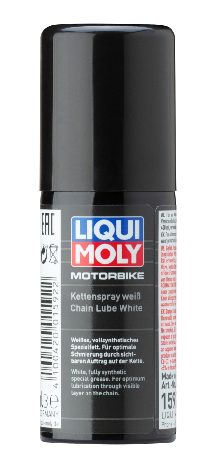 LIQUI MOLY MOTORBIKE bílá mazivo do řetězu syntetický 0,05L (24) (LIQUI MOLY MOTORBIKE bílá mazivo do řetězu syntetický 0,05L (24))