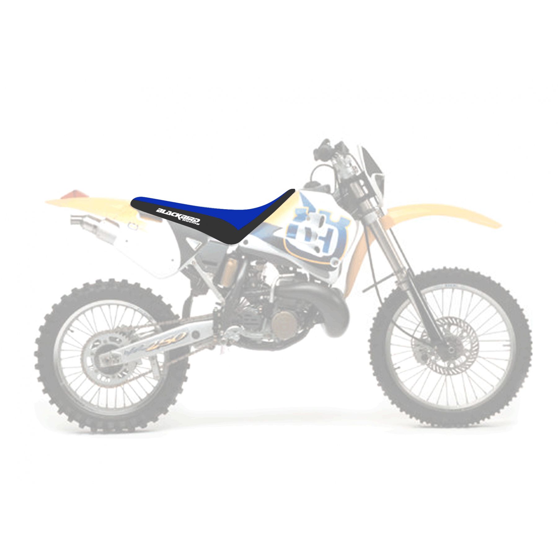 BLACKBIRD potah sedla HUSQVARNA 4T 95-00 TRADITIONAL (TE ALL MODELS) barva modrá černá