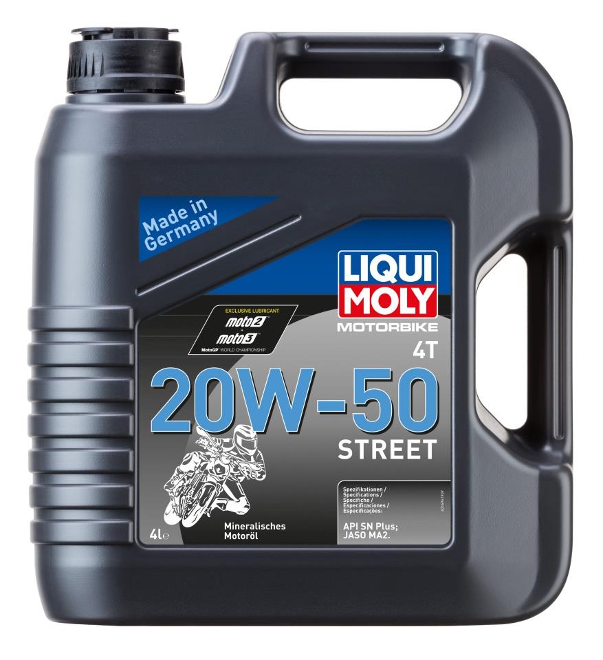 LIQUI MOLY motorový olej MOTORBIKE 4T minerální 20W50 STREET 4L (4) (LIQUI MOLY motorový olej MOTORBIKE 4T minerální 20W50 STREET 4L (4))