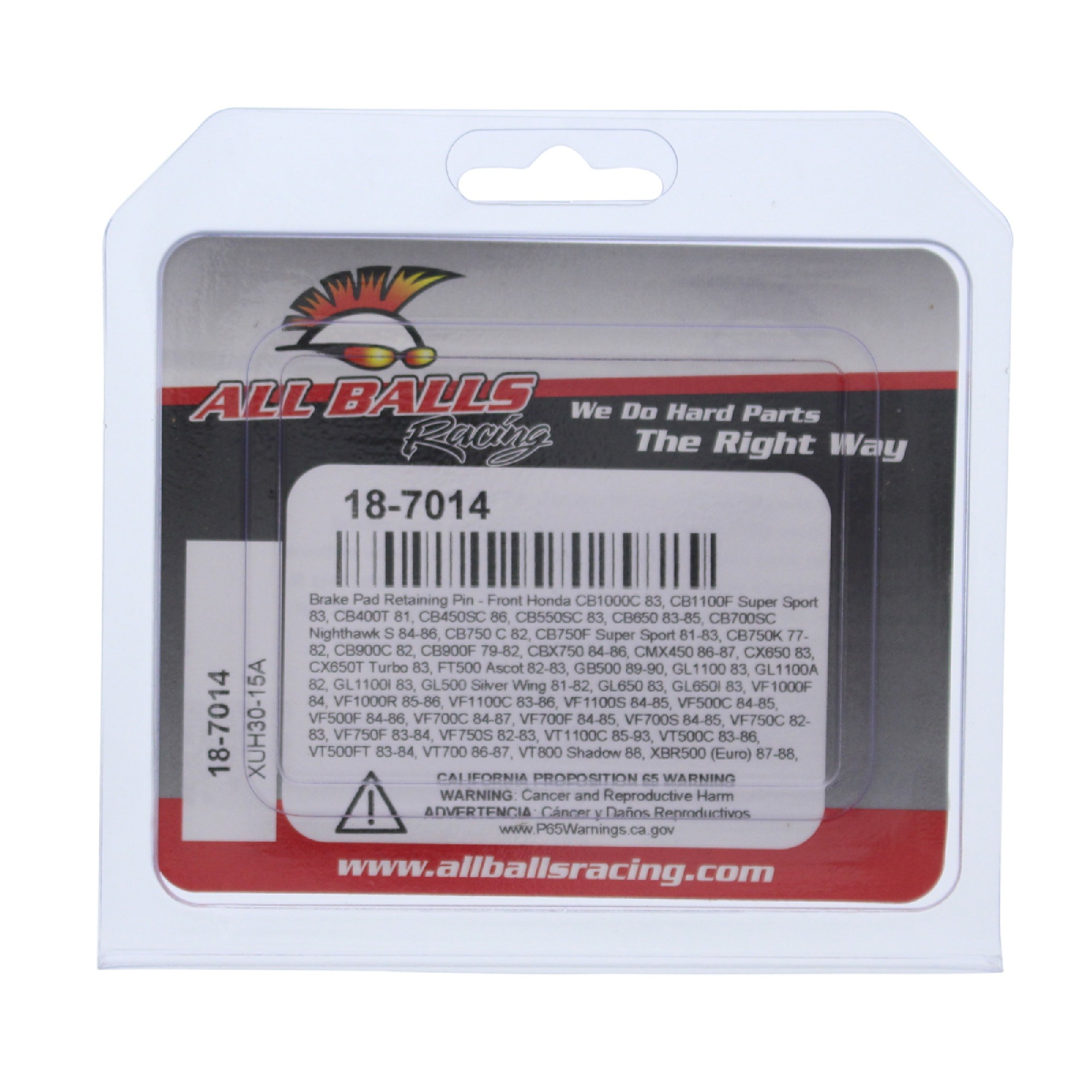 ALL BALLS čepy brzdových destiček přední HONDA CB 750/900/1000/1100, CX 650, VF750/1000/1100, VT 1100, XL 600V, zadní CB750/1100, CBR 60