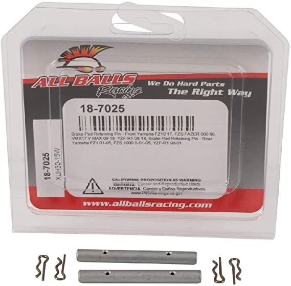 ALL BALLS čepy brzdových destiček přední YAMAHA FZ10 17, VMX17 V MAX 09-18, YZF-R1 08-14, zadní FZ1 01-05, FZS 1000 S 01-05, YZF-R1 98-0 (ALL BALLS)