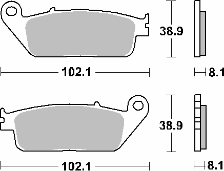 Brake pads SBS 183HM