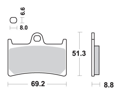 SBS brzdové destičky KH252 / KH380 MAXI sintrované sintrované barva zlatá (SBS brzdové destičky KH252 / KH380 MAXI sintrované sintrované barva zlatá)