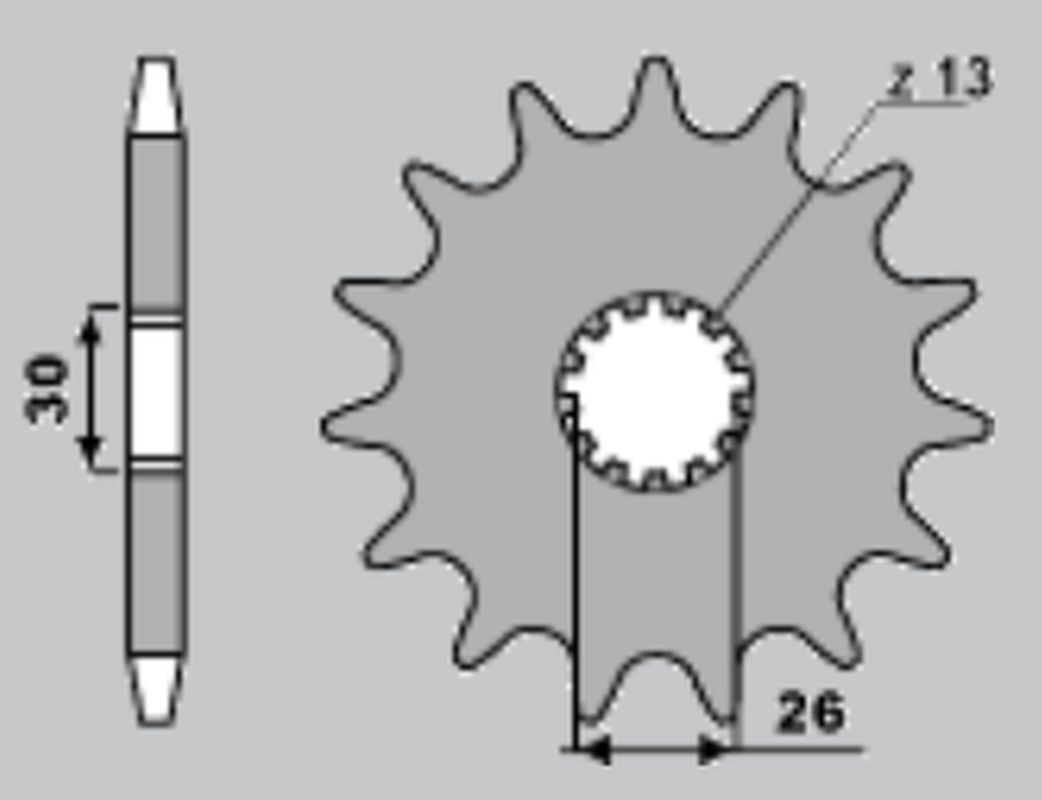 CHT řetězové kolo přední 2090 19 TRIUMPH 955 1050 1200 (CHT řetězové kolo přední 2090 19 TRIUMPH 955 1050 1200)
