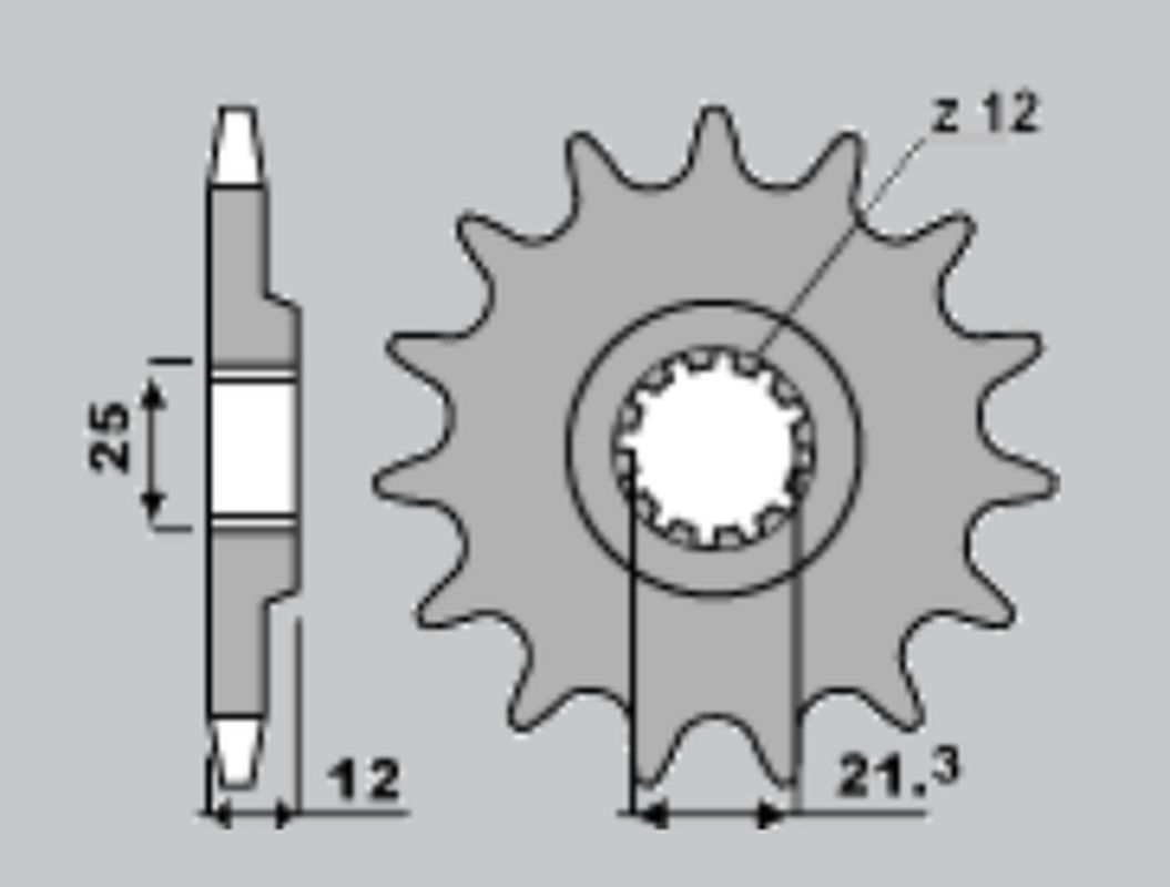 Sprocket front GROSSKOPF 209213G
