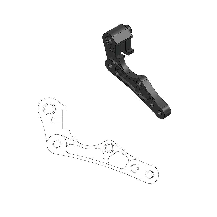 MOTO-MASTER adaptér pro brzdový kotouč FLAME 270mm přední KTM 125/530 09-17, HUSQVARNA 125/350 14-17, HUSABERG 125/570 09-14