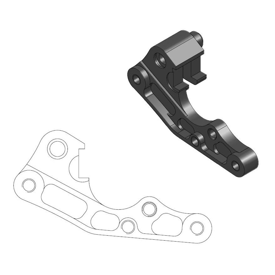 Adapter for brake disc MOTO-MASTER 211079