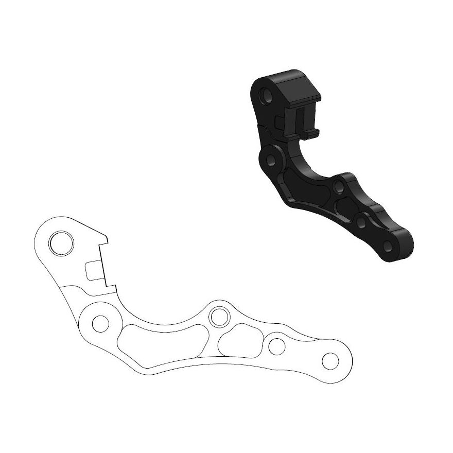 Levně MOTO-MASTER adaptér disku 270mm GASGAS EC 250/300/350 F 21-. HUSQVARNA FE/TE 22- barva černá třmeny chybíTEC (MOTO-MASTER adaptér disku 270mm GASGAS)