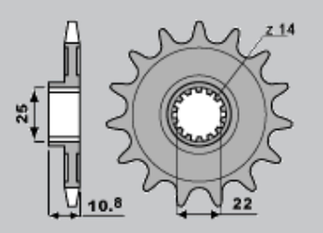 CHT řetězové kolo přední 2145 16 APRILIA RXV/SXV 450 550 06-12 (4071-16) (JTF707.16)