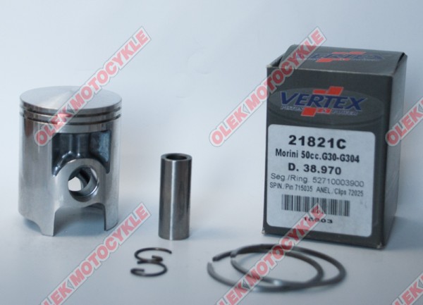 Piston VERTEX morini G30, G304 50ccm (38,97mm) (2710003900 x 2 pieces) (21821C)