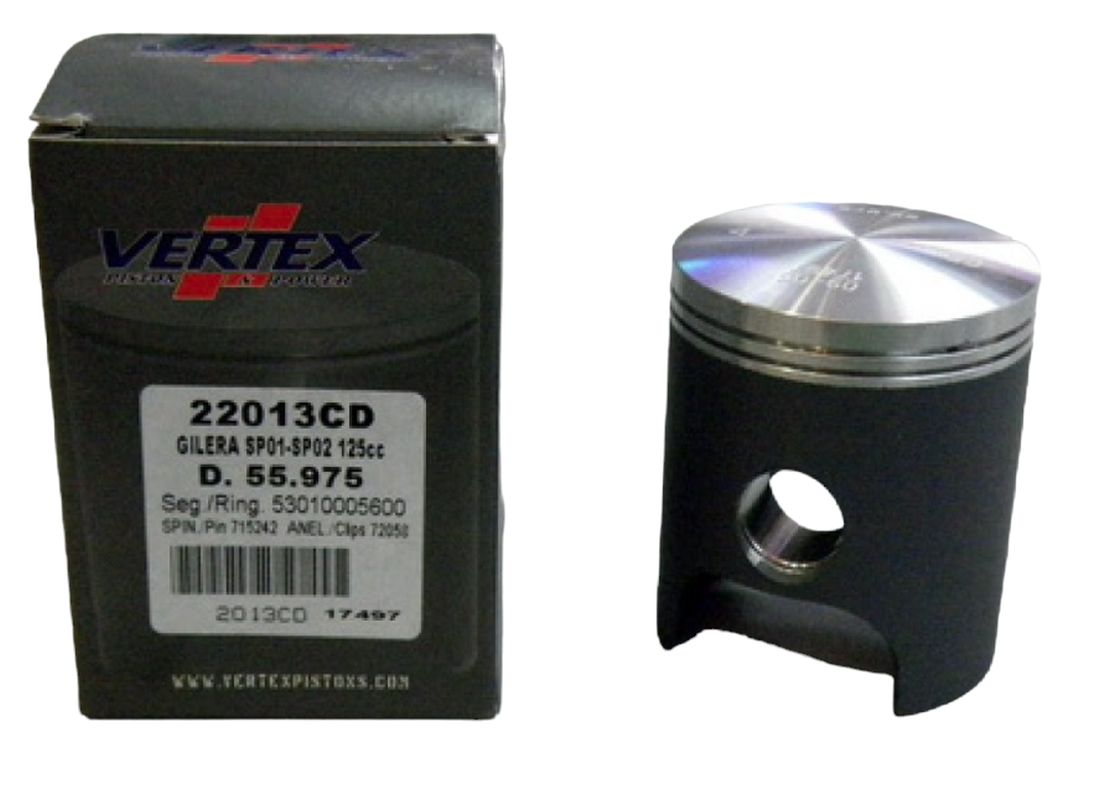 VERTEX píst GILERA 125 (SP01, SP02) (55,985mm) (kroužky 53010005600 x 2 kusy) (22013EF)