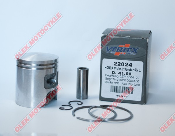Piston VERTEX HONDA KYMCO (3015004125 x 1, 52715004125 x 1) (22024025)