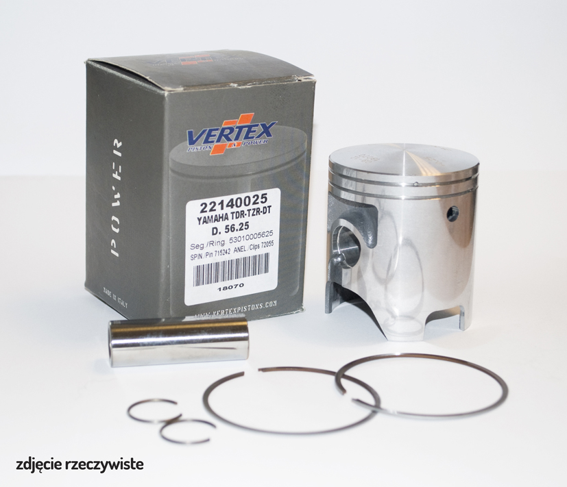 Piston VERTEX YAMAHA dt 125 (DT125) r, tdr 125/250, tzr 125 87-05 (+0,25 = 56,25mm) (22140025)
