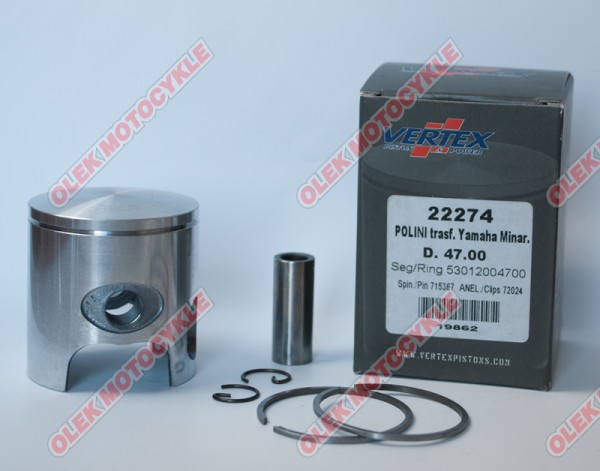 Piston VERTEX polini, minarelli, YAMAHA 47,75mm PIN10MM (3012004780 x 1 piece) (22274080)