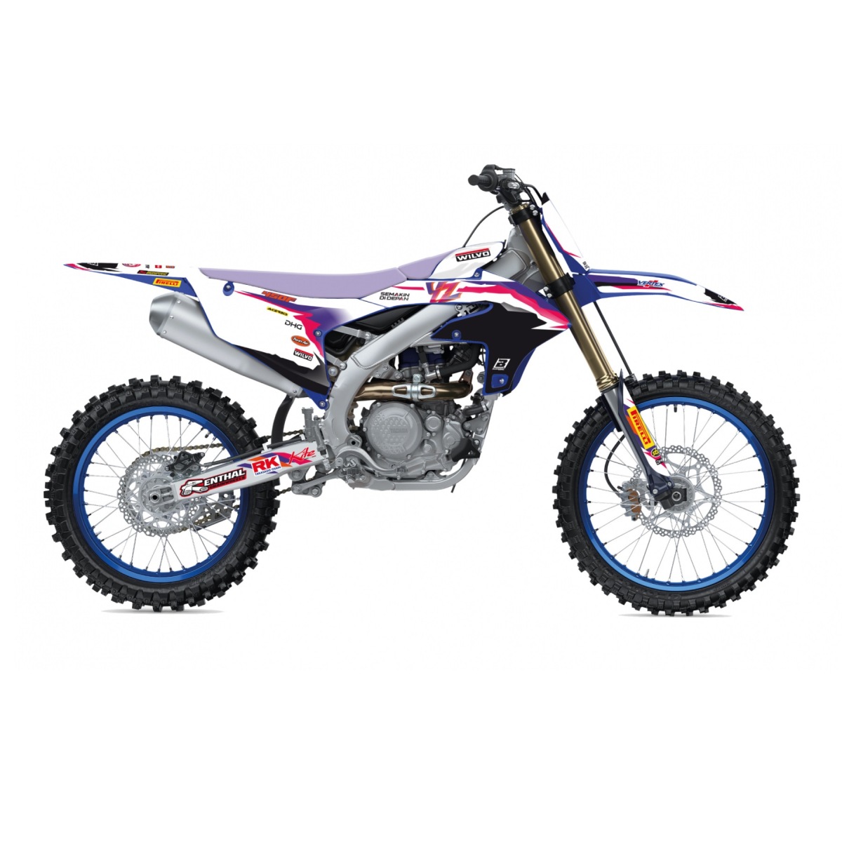 Levně BLACKBIRD sada samolepek (dýhy) YAMAHA YZ 250F 23-24; YZ 450F 23-24 REPLICA YAMAHA FACTORY závodní 23 50TH ANNIVERSARY (BLACKBIRD sada samolepek)