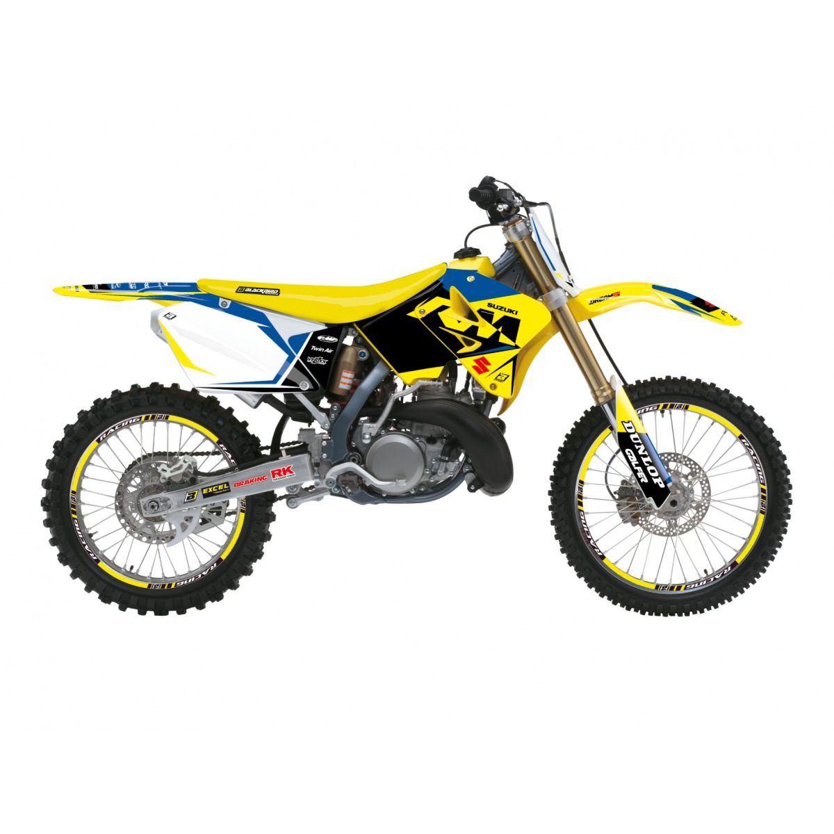 BLACKBIRD sada samolepek (dýhy) SUZUKI RM 125/250 01-24 DREAM 5