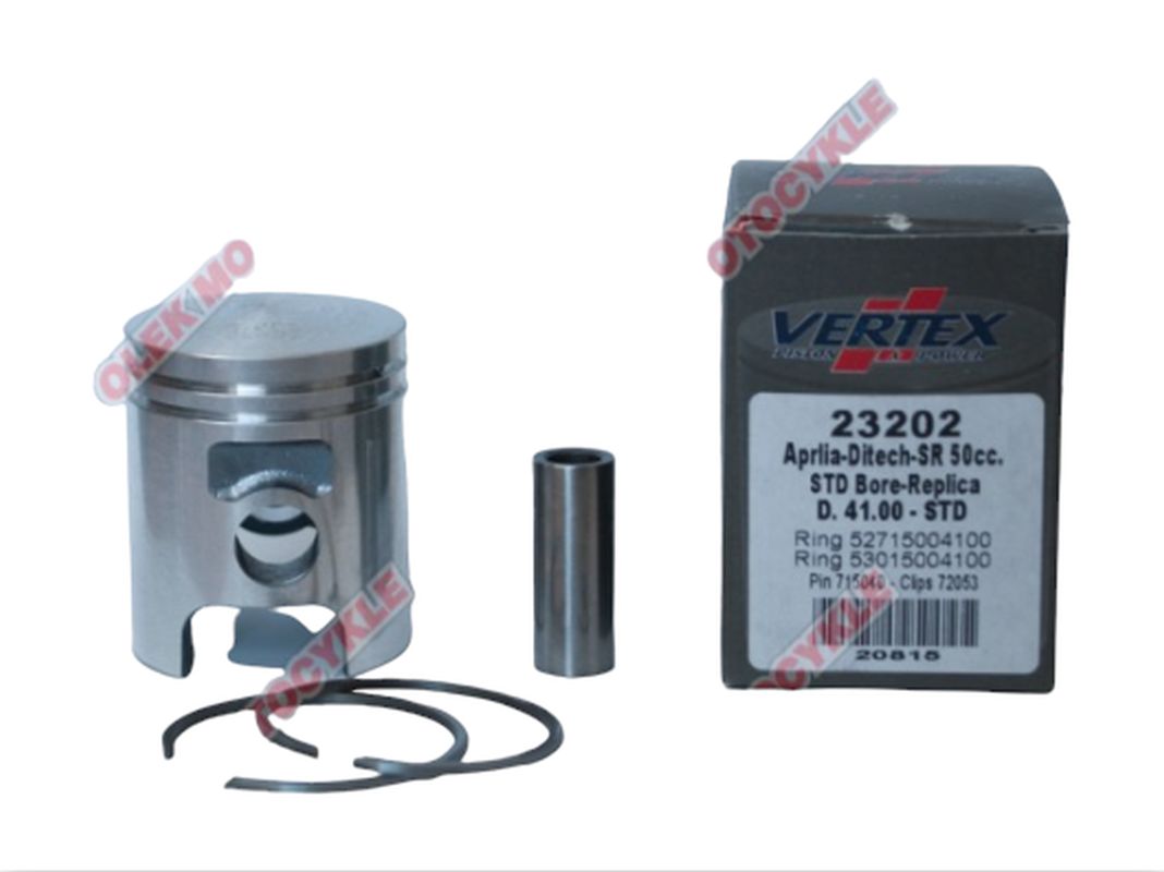 VERTEX píst APRILIA DITECH 50 42,00 mm (+1,00 mm)