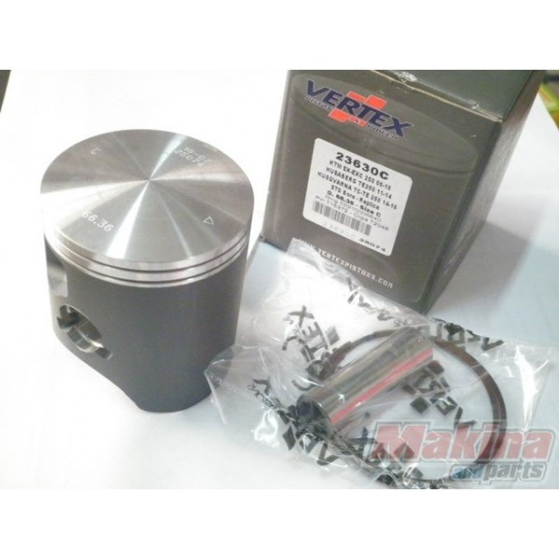 Píst Vertex KTM (2T) SX 250 (SX250) 04-25, EXC 250 (EXC250) 06-25, TPI 18-25, FREERIDE 250R 14-18, HUSQVARNA TC/TE 250 14-25, BETA RR 250 13-23, GAS GAS EC 250 21-25, MC 250 22-25, HUSABERG TE 250 11-14 (66,36mm)