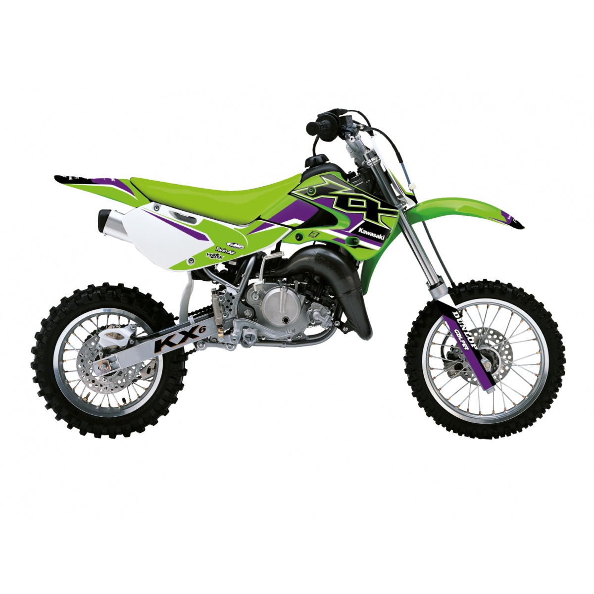 BLACKBIRD sada samolepek (dýhy) KAWASAKI KX 65 00-23 DREAM 5 barva zelená