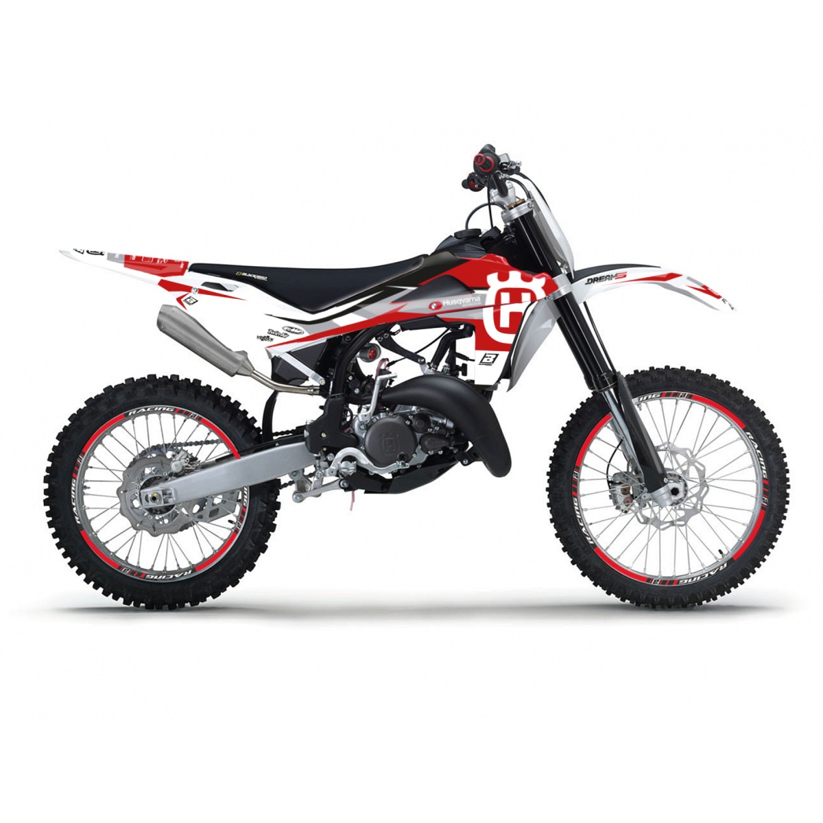 BLACKBIRD sada samolepek (dýhy) HUSQVARNA CR/WR 125/250 09-13, TE/TC 250/450/510 08-10, TE/TC 250/310 08-13 DREAM 5