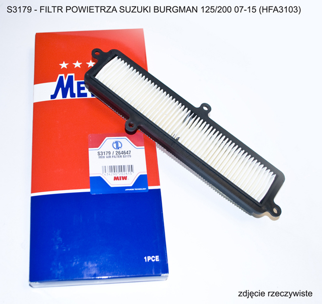 MIW [MEIWA] vzduchový filtr SUZUKI BURGMAN 125/200 07-15 (HFA3103) (50)