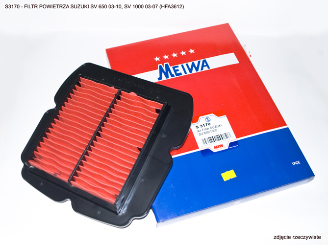 MIW [MEIWA] vzduchový filtr SUZUKI SV 650 03-10, SV 1000 03-07 (HFA3612) (50)