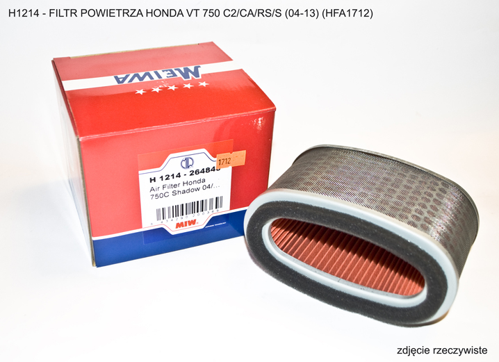 Levně MIW [MEIWA] vzduchový filtr HONDA VT 750 C2/CA/RS/S 04-20 (HFA1712) (OEM:17213-MEG-000) (50) (MIW [MEIWA] vzduchový filtr HONDA VT 750 C2/CA/RS/S)
