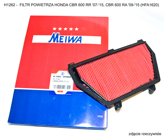 MIW [MEIWA] vzduchový filtr HONDA CBR 600 RR 07-15, CBR 600 RA 09-15 (HFA1620) (10)