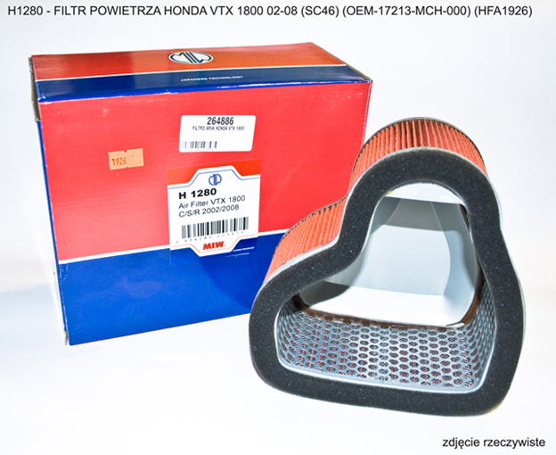 MIW [MEIWA] vzduchový filtr HONDA VTX 1800 02-08 (SC46) (OEM-17213-MCH-000) (HFA1926)