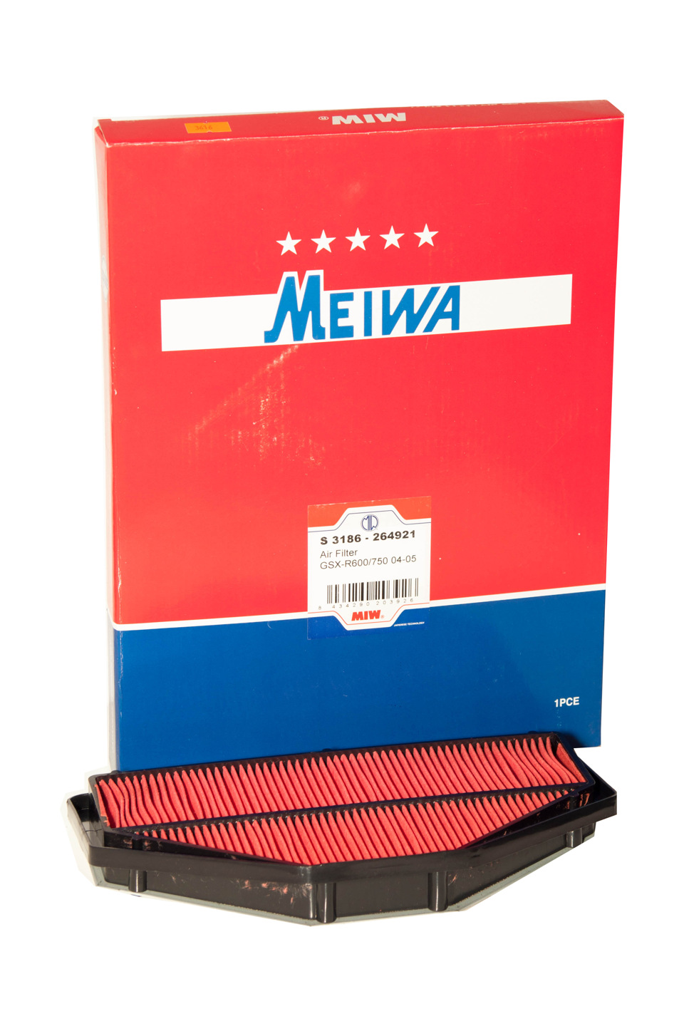 MIW [MEIWA] vzduchový filtr SUZUKI GSXR 600/750 04-05 (HFA3616) (50)