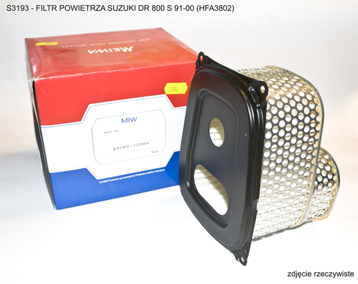 MIW/MEIWA vzduchový filtr SUZUKI DR 800 S 91-00 (HFA3802)