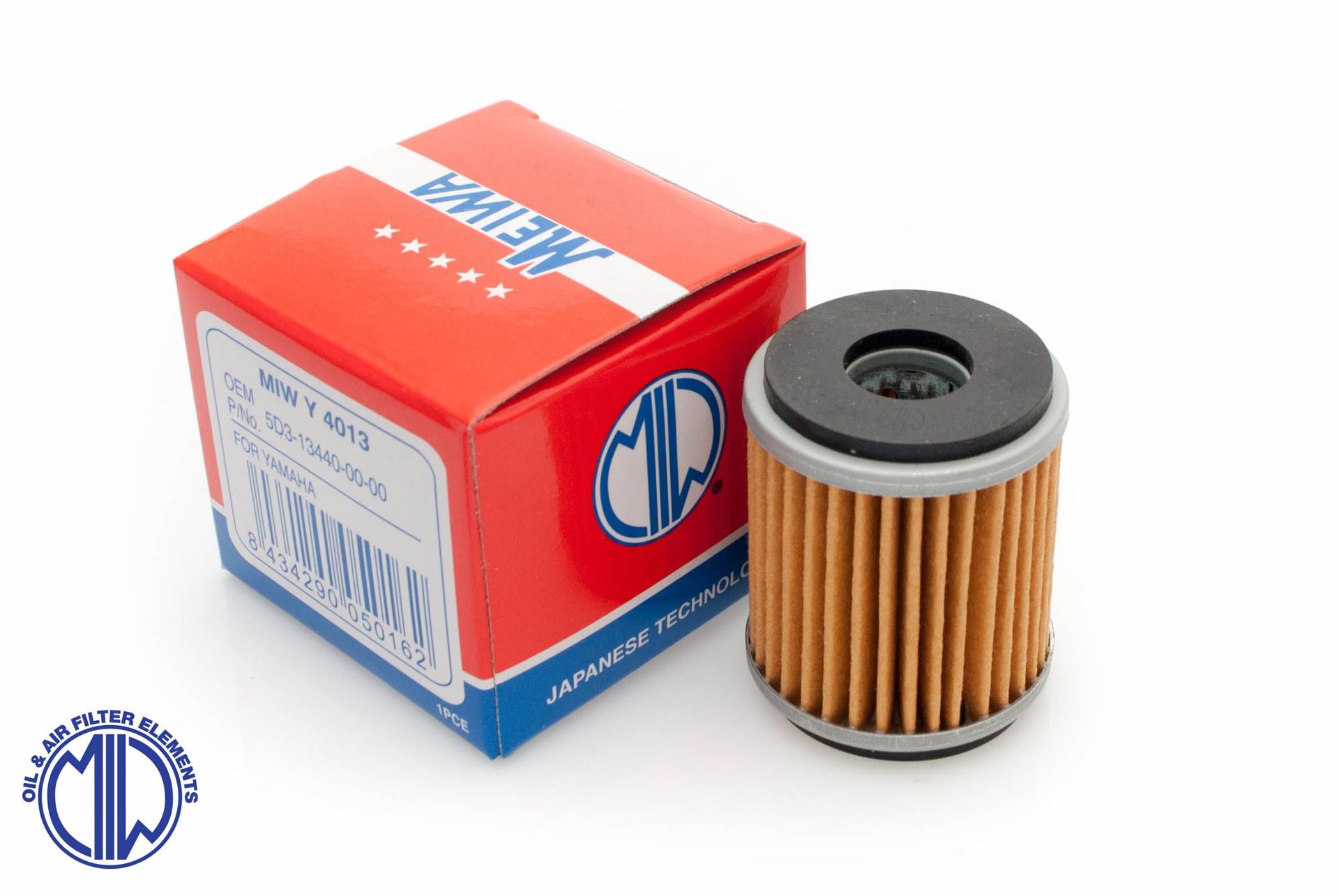 MIW [MEIWA] olejový filtr YAMAHA YZF 250 09-20, YZF 450 09-20, WRF 250/450 09-20, YFZ, YBR, YFM 250 (HF140) (50)
