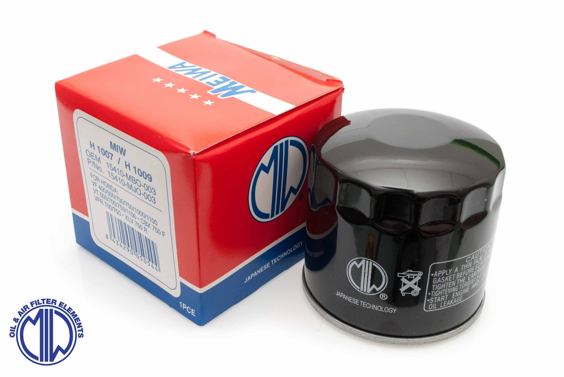 MIW/MEIWA oil filter HONDA VT/VF, KAWASAKI VN 750 (HF202) (50)