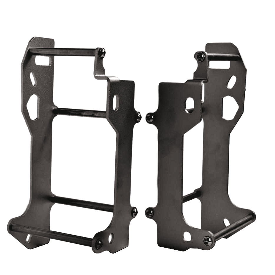 CROSSPRO hliníkový kryt chladiče model LIGHT: KTM SX/SXF/XC/XCF 11-14, EXC 250/300 12-16, HUSQVARNA TC/TE/FC 14-16, HUSABERG TE 12-13 barva černá