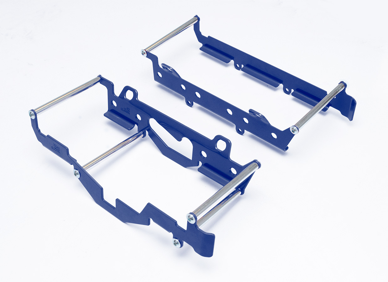 CROSSPRO kryty chladiče hliníkové model LIGHT (pro motocykly s ventilátorem) KTM EXC 125/250 17-18, SX 125 19, HUSQVARNA TE/FE 17-18 barva světle