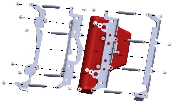 CROSSPRO kryty chladiče hliníkové model LIGHT ICE (pro motocykly s ventilátorem) KTM 125 SX 20-22, EXC 250/300 19-23, EXCF 20-23, GASGAS MC/EC/EX