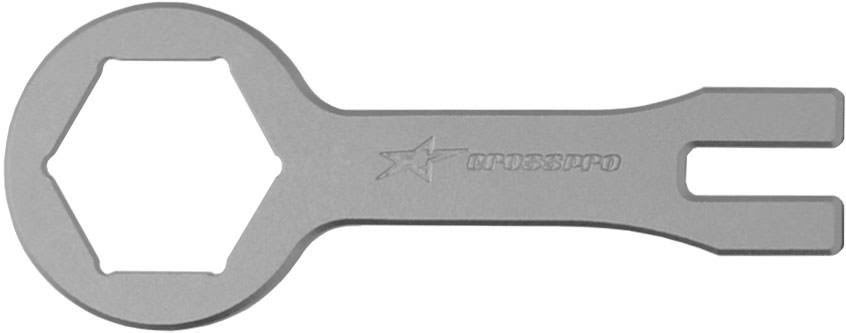 Levně CROSSPRO klíč na matice tlumičů KAYABA 49mm YAMAHA/KAWASAKI/SUZUKI/GAS GAS/SHERCO/FANTIC barva stříbrná (CROSSPRO klíč na matice tlumičů KAYABA 49mm)