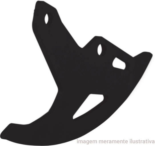 CROSSPRO kryt brzdového kotouče zadní hliník HONDA CRF 250/450 04-, barva černá MAT ( )