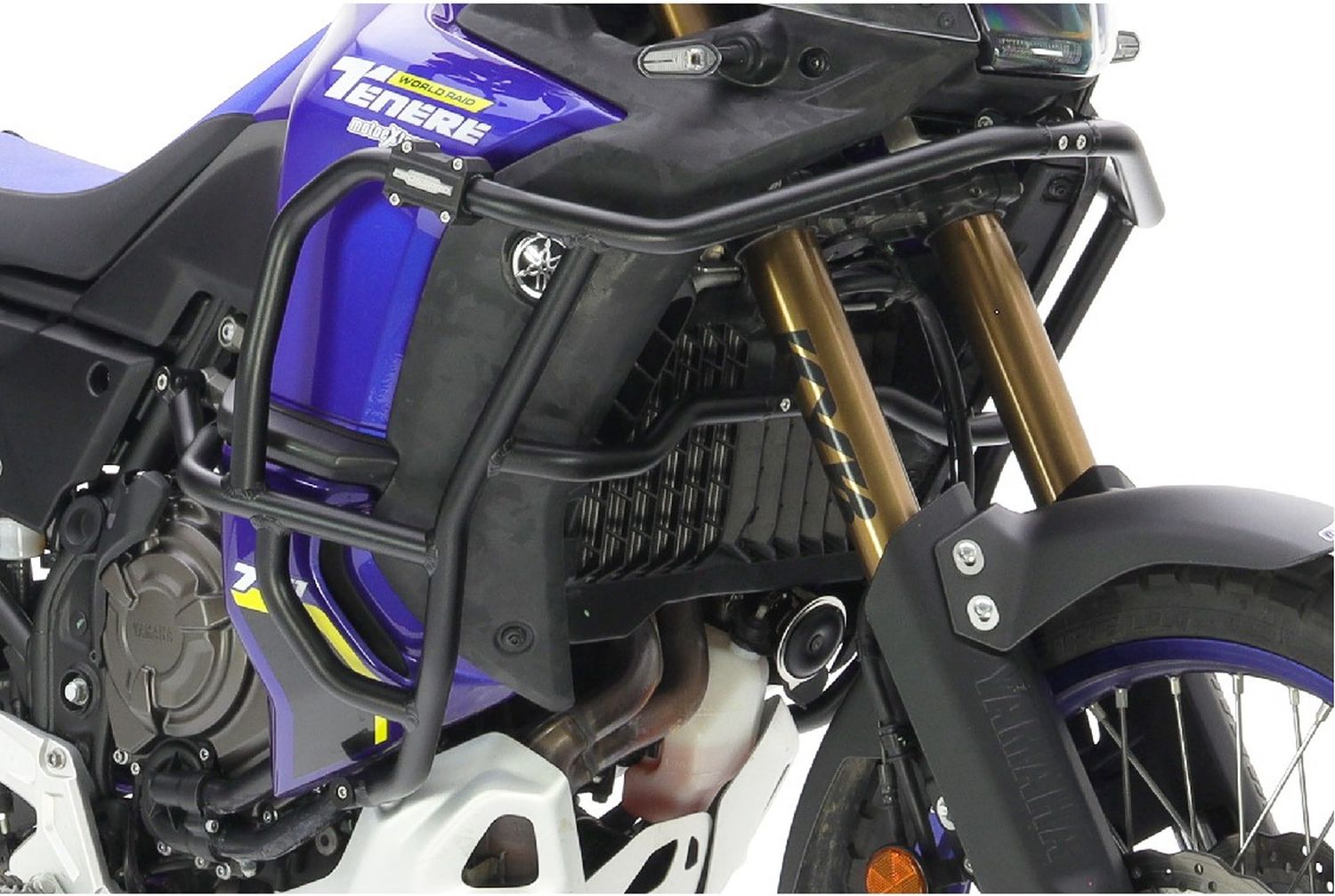 CROSSPRO hliníkové kryty motoru a chladiče YAMAHA XTZ 690TENERE 700 WORLD RAID 22-24, WORLD RALLY 24 barva černá MAT