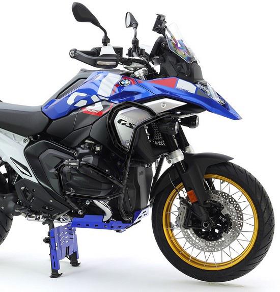 CROSSPRO hliníkové kryty motoru a chladiče (pasuje na původní desku motoru) BMW R 1300 GS, R 1300 GS TRIPLE BLACK, R 1300 GS TROPHY 23-24 barva černá