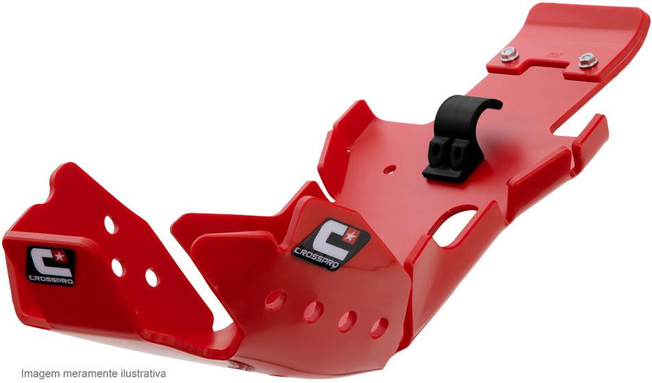 CROSSPRO kryt motoru a přepákování (PRO-kabel) plastový DTC HARD ENDURO BETA 250/300 RR 20-23 barva červená