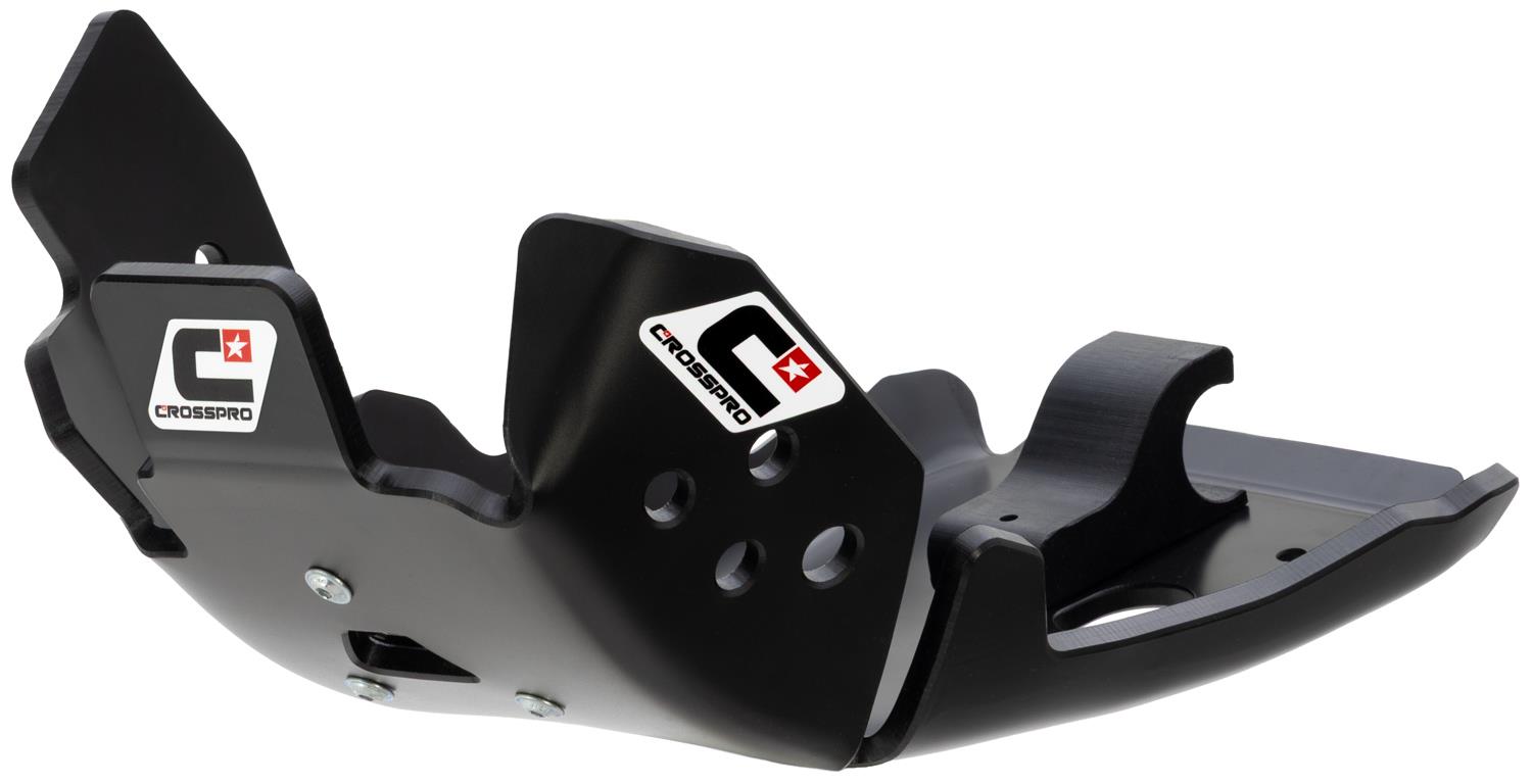 CROSSPRO kryt motoru plastový DTC model HARD X 8.0 KTM SX/EXC 250/300 23-, HUSQVARNA TC/TE 250/300 23-, GASGAS EC / EX / MC 24- barva černá (tloušťka