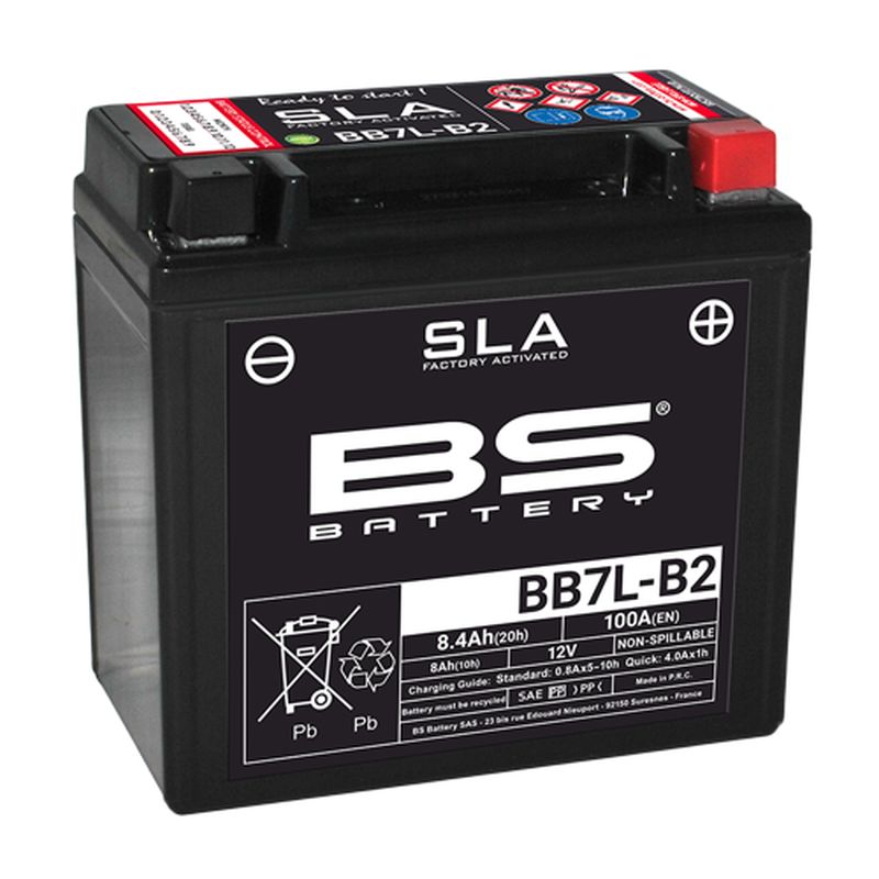 Levně BS akumulátor BB7L-B2 (FA) (YB7-B2) 12V 8AH 135X75X133 bezúdržbový - (100A) (6) (BS akumulátor BB7L-B2 (FA) (YB7-B2) 12V 8AH 135X75X133 bezúdržbový -)