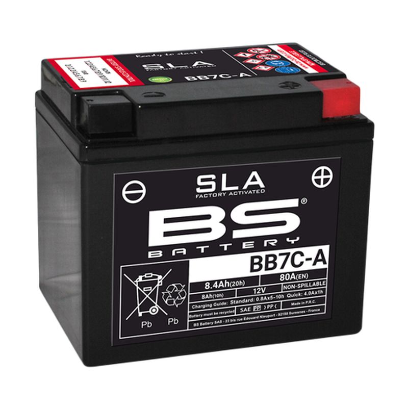 Levně BS akumulátor BB7C-A (FA) (YB7C-A) 12V 8AH 129X89X114 bezúdržbový - (80A) (5) (BS akumulátor BB7C-A (FA) (YB7C-A) 12V 8AH 129X89X114 bezúdržbový -)