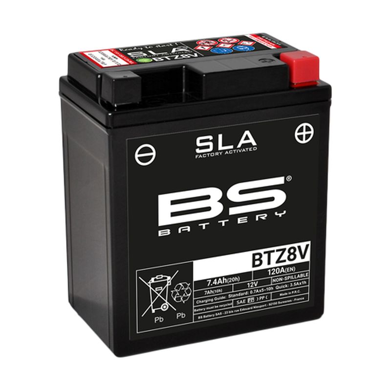 Levně BS akumulátor BTZ8V (FA) (YTZ8V) 12V 7AH 113X70X130 bezúdržbový - (120A) (8) (BS akumulátor BTZ8V (FA) (YTZ8V) 12V 7AH 113X70X130 bezúdržbový -)