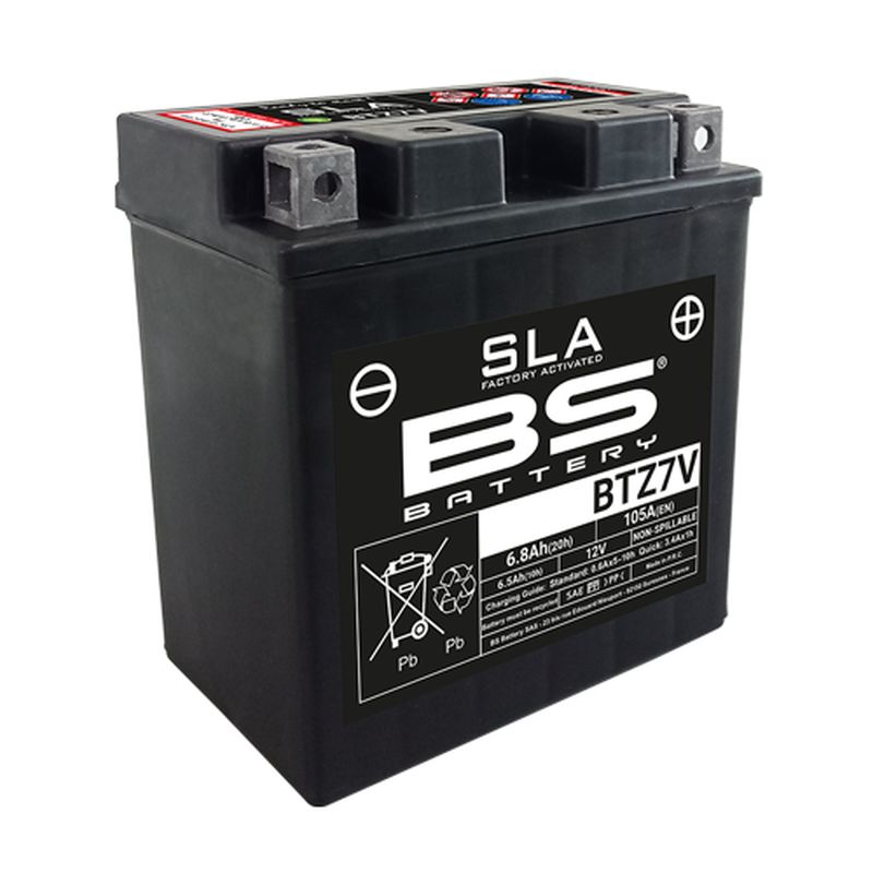 Levně BS akumulátor BTZ7V (FA) (YTZ7V) 12V 6,5AH 113X70X121 bezúdržbový - (105A) (8) (BS akumulátor BTZ7V (FA) (YTZ7V) 12V 6,5AH 113X70X121 bezúdržbový -)