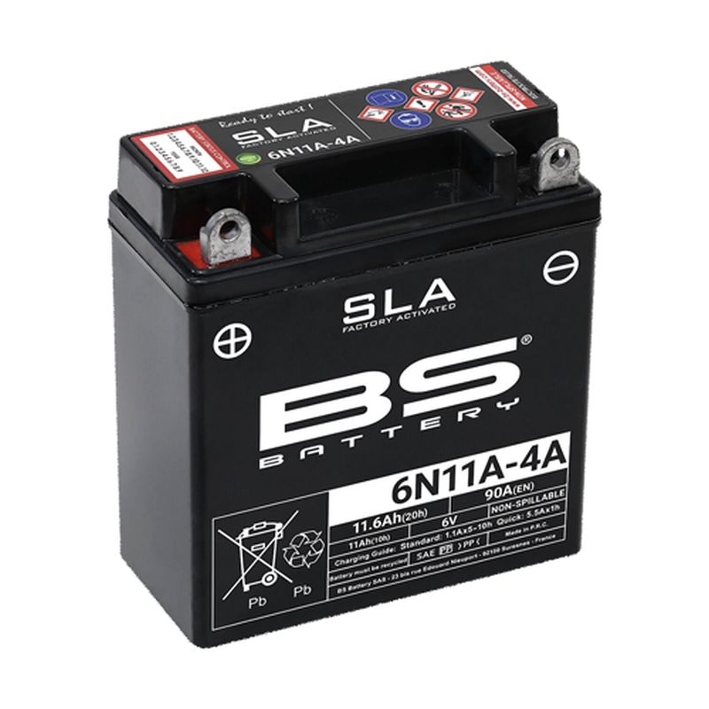Levně BS akumulátor 6N11A-4A (FA) 6V 11AH 121X58X130 bezúdržbový - (90A) (10) (BS akumulátor 6N11A-4A (FA) 6V 11AH 121X58X130 bezúdržbový - (90A) (10))