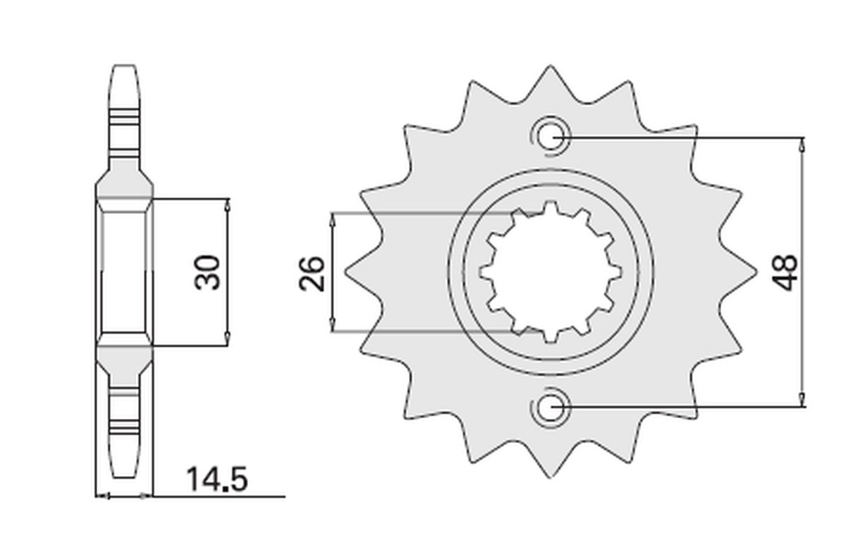 CHT řetězové kolo přední 339 17 HONDA CBR/VFR/CB/VF (CHT řetězové kolo přední 339 17 HONDA CBR/VFR/CB/VF)