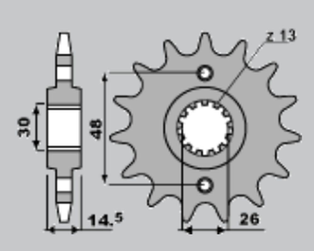 CHT řetězové kolo přední 339 18 HONDA CB 1300 03-13 (CHT řetězové kolo přední 339 18 HONDA CB 1300 03-13)